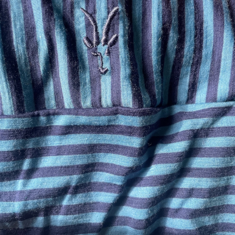 Ibex merino wool striped mini skirt